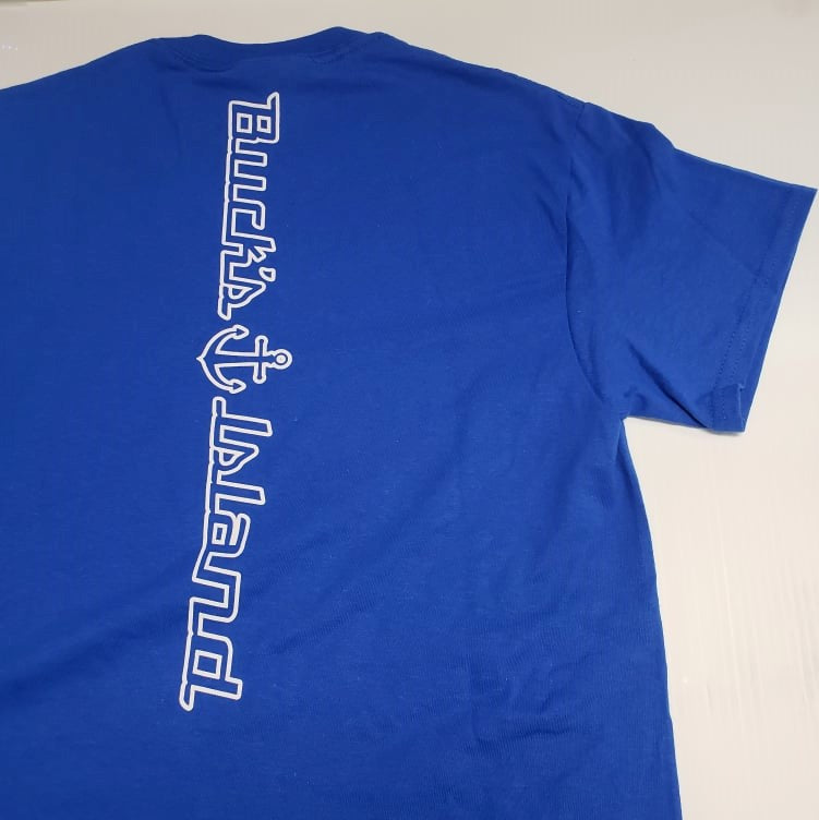 Buck's Island Unisex T-Shirt-Royal Blue XLarge
