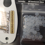 Rapid Hook-All Micro Tool with 100 Disks (50 Translucent; 50 Black) White