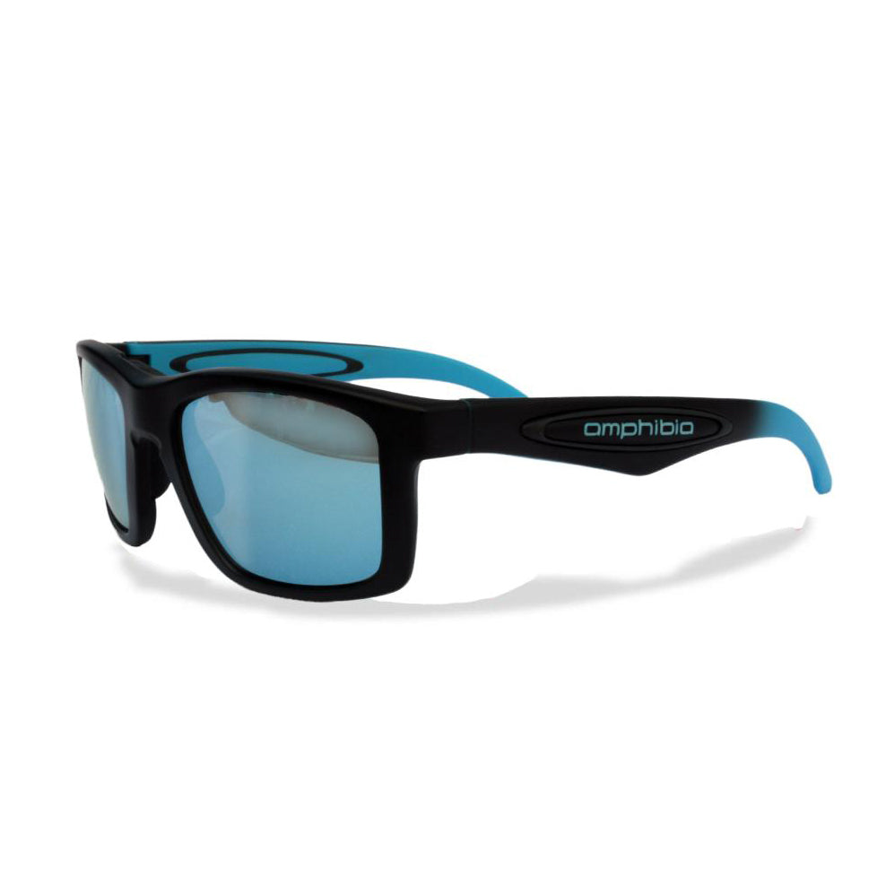 Matte Black to Blue Fade Frame with Blue Ice Lens