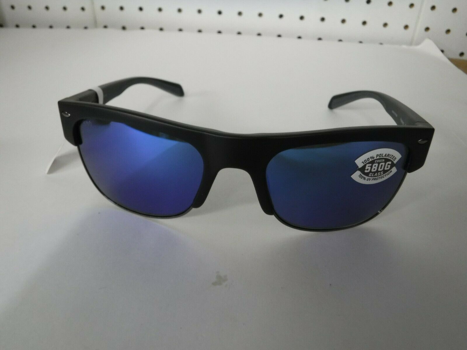 New Authentic Costa Pawley Sunglasses Matte Black Frame Blue Mirror G The Loft at Bucks Island