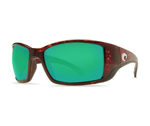 New Authentic Costa Del Mar Blackfin 10 Sunglasses Tortoise w/Green Mirror Lens 580G