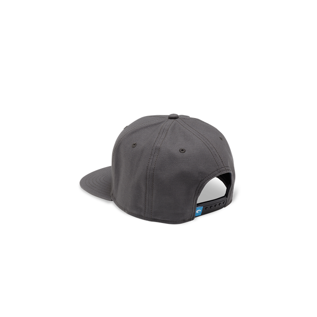 New Authentic Costa Flat Brim Hat Adjustable Palms Logo Gray