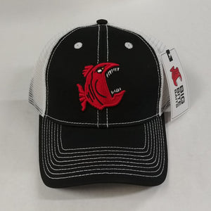 Big Bite Bait Hat-Black/White/Red Logo