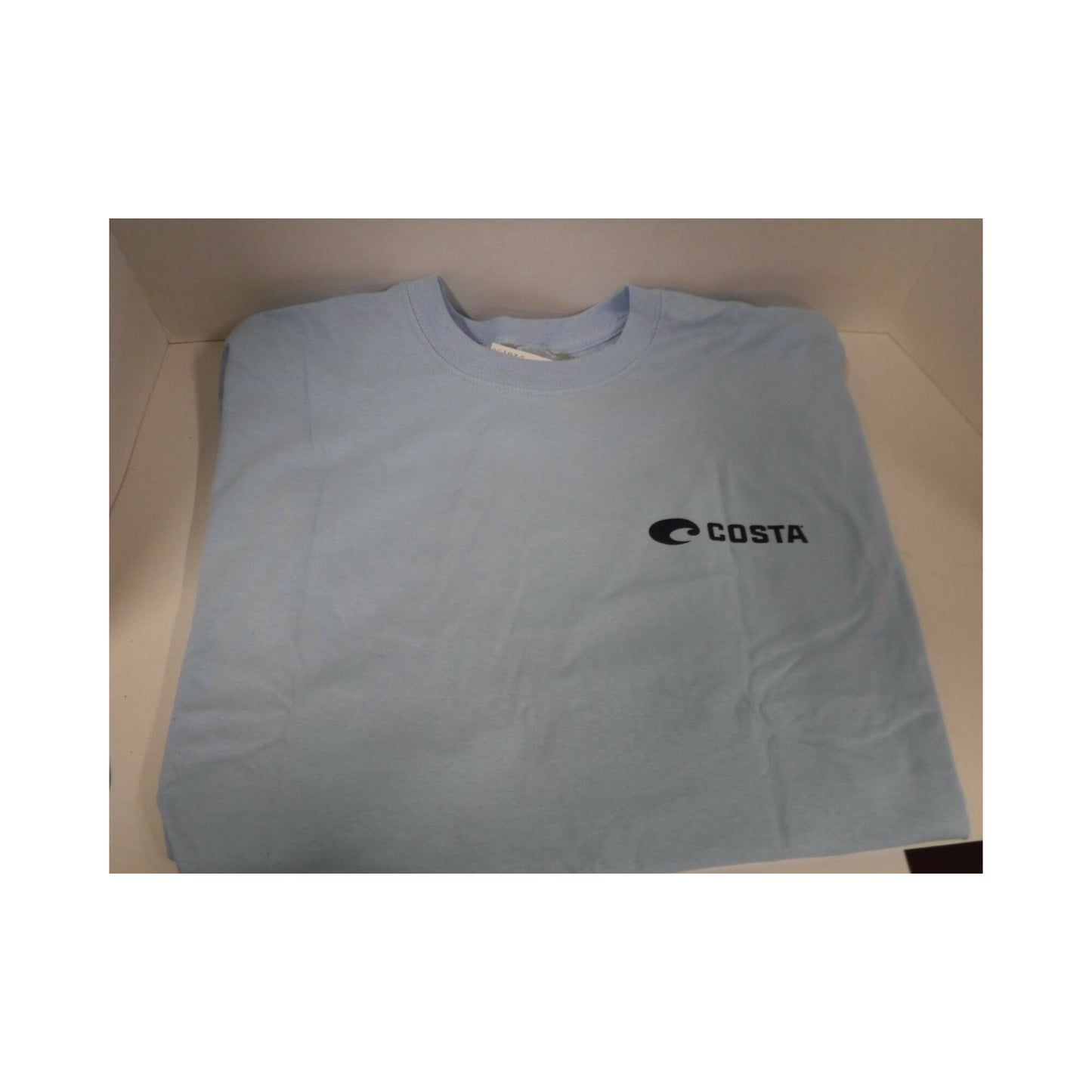 New Authentic Costa Short Sleeve T-Shirt Native Marlin Light Blue 2XL