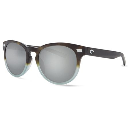 New Authentic Costa Del Mar Matte "Del Mar"  Tide Pool Sunglasses w/Gray Silver Mirror Lens 580G