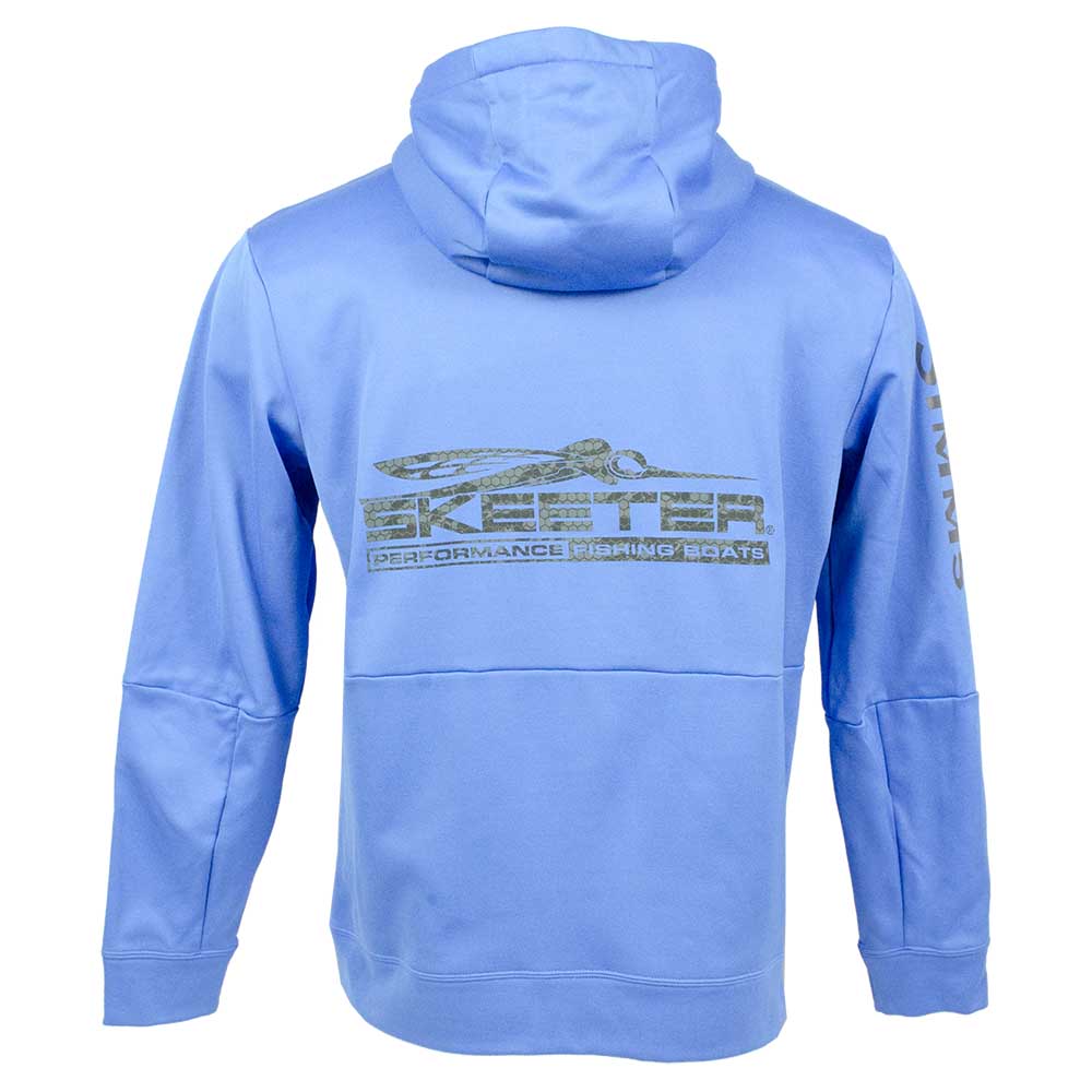 New Authentic Skeeter Simms Pacific Blue Hoodie Small