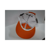 New Authentic Skeeter Richardson Hat Orange/ Baseball Style/ Back White Mesh/ Eat Sleep Fish