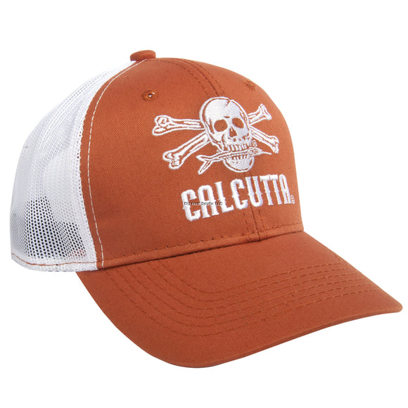 New Authentic Calcutta Hat-Orange/White Mesh