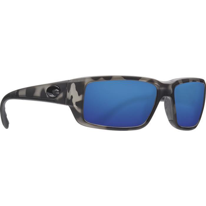 New Authentic Costa Del Mar Fantail 580G Ocearch Sunglasses Matte Tiger w/Blue Mirror Lens