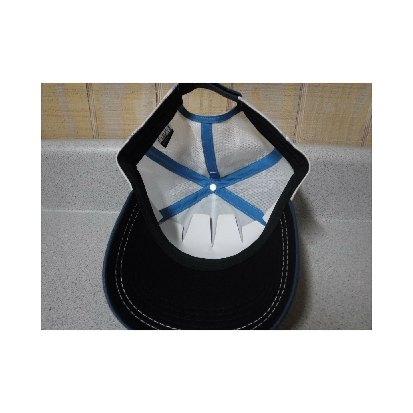 New Authentic Calcutta Low Profile Hat Blue with Watermark Tuna White Mesh