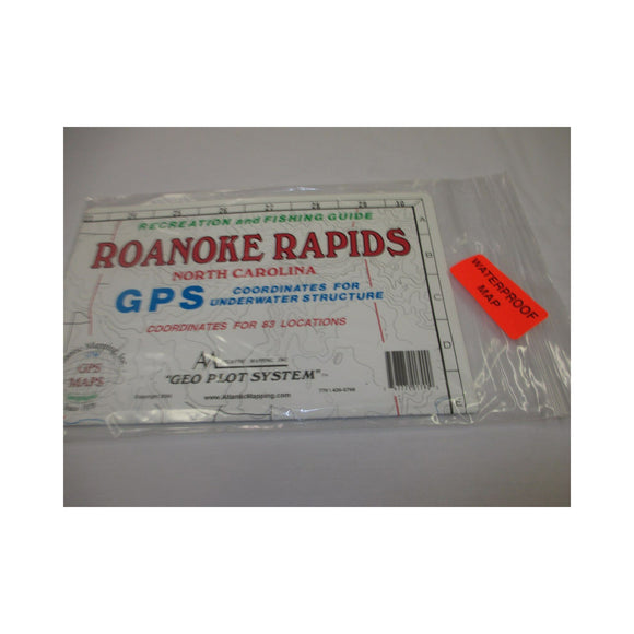 Atlantic Mapping GPS Waterproof Map Roanoke Rapids