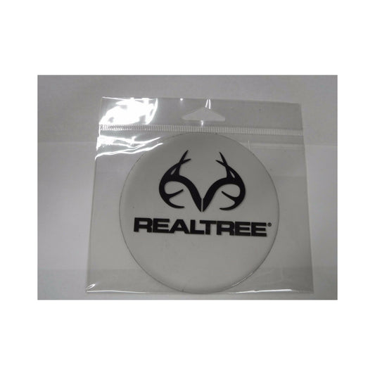 White/ RealTree Written + Logo in Black