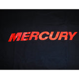 New Authentic Mercury Marine Short Sleeve Shirt Black/ Mercury on Front/ Logo on Back  Small