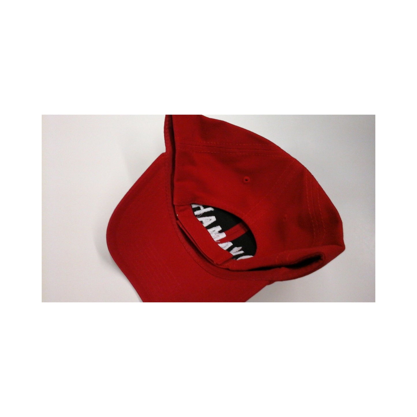 New Authentic Yamaha Cloth Hat  Red with White Letters