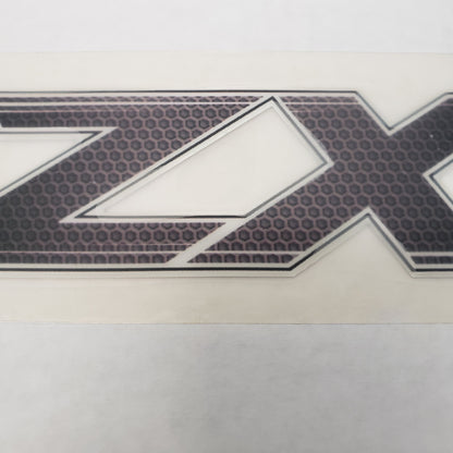 New Authentic Skeeter ZX190 Series Emblem Black/ Silver 12 7/8" X 2.13"