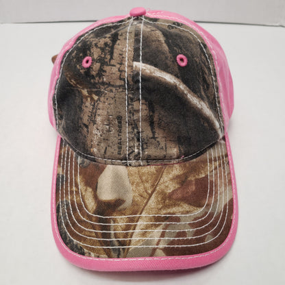 New Authentic RealTree Hat Adjustable Camo/ Pink Back & Around Bill