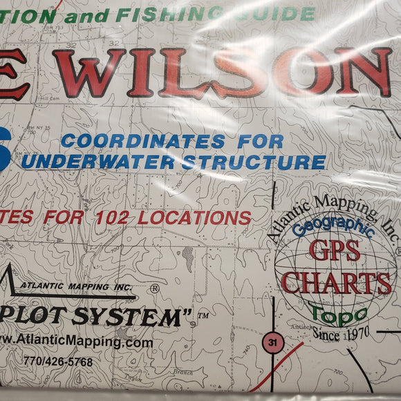 Atlantic Mapping GPS Paper Map Lake Wilson