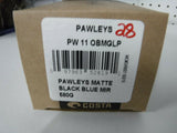 New Authentic Costa Pawley Sunglasses Matte Black Frame/ Blue Mirror Glass W580