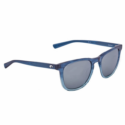 New Authentic Costa Del Mar Sullivan Sunglasses Shiny Deep Teal Fade w/Gray Silver Mirror Lens 580G