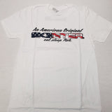 New Authentic Skeeter Short Sleeve T-Shirt White/ An American Original USA Colored Skeeter/ eat sleep fish