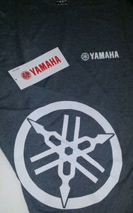 New Yamaha T-Shirt Short Sleeve Gray with White Logo XL