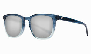 New Authentic Costa Del Mar Sullivan Sunglasses Shiny Deep Teal Fade w/Gray Silver Mirror Lens 580G