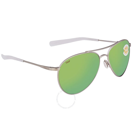 New Authentic Costa Piper Sunglasses Velvet Silver/Green 580P