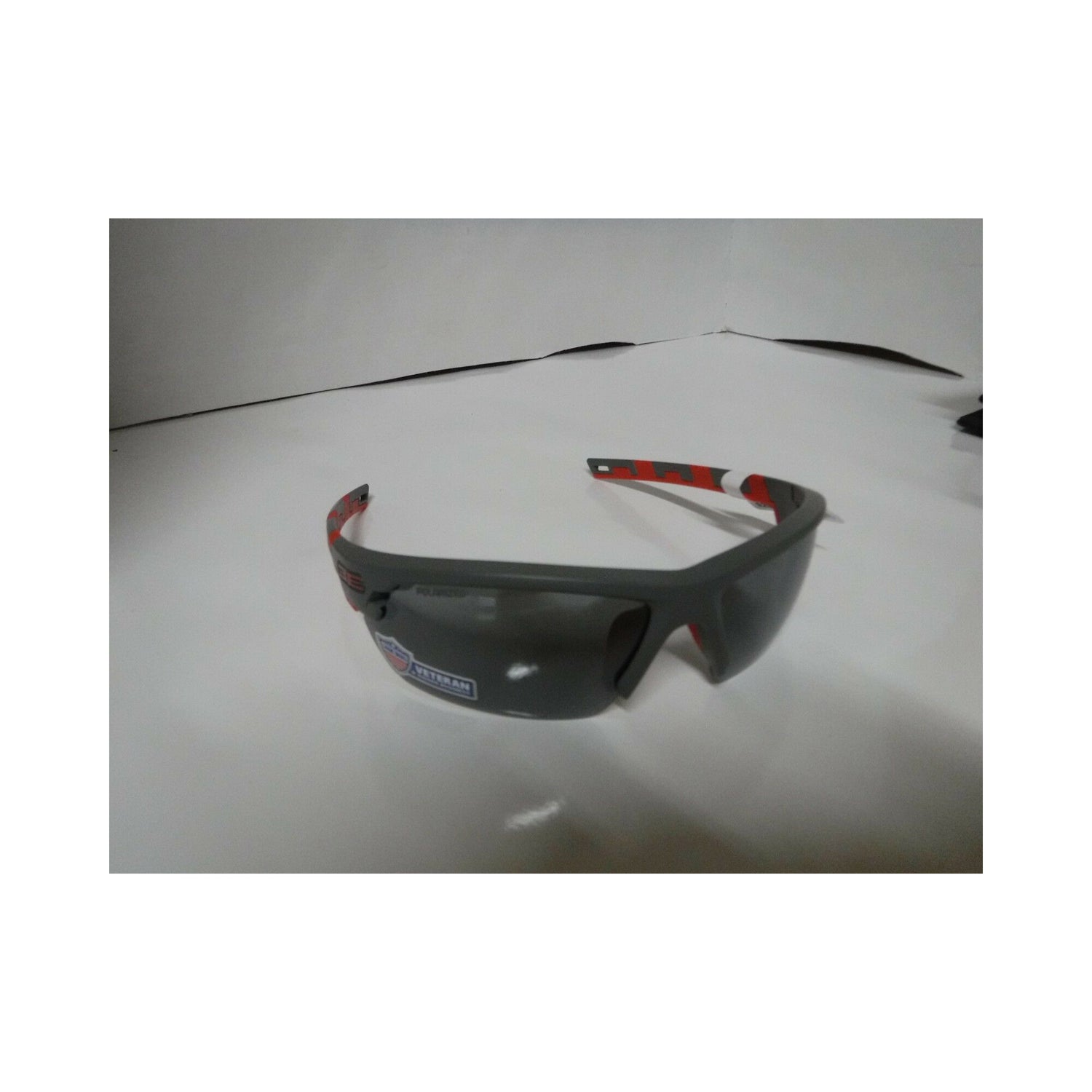 Gray and Red Frame/ Smoke Lens