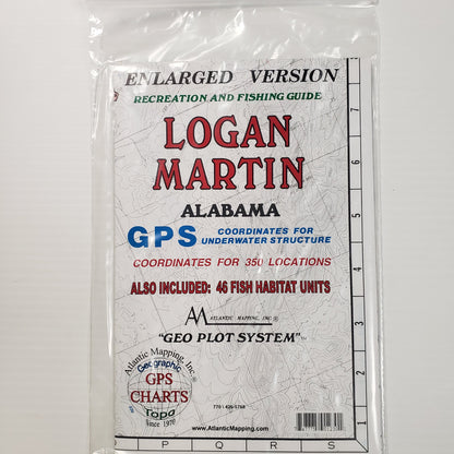Atlantic Mapping GPS Paper Map Logan Martin