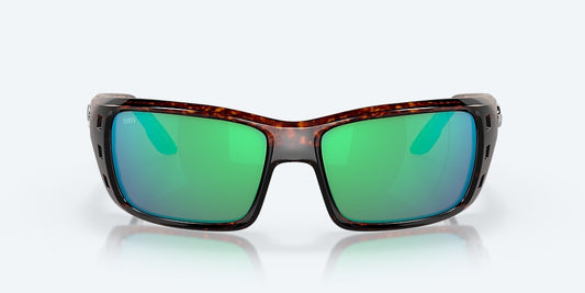 New Authentic Costa Sunglasses-Permit -Tortoise Frame/Green Mirror Lens-580G