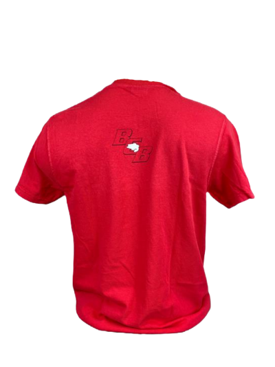 Bass Cat Comfort Color T-Shirt-Red 2XLarge