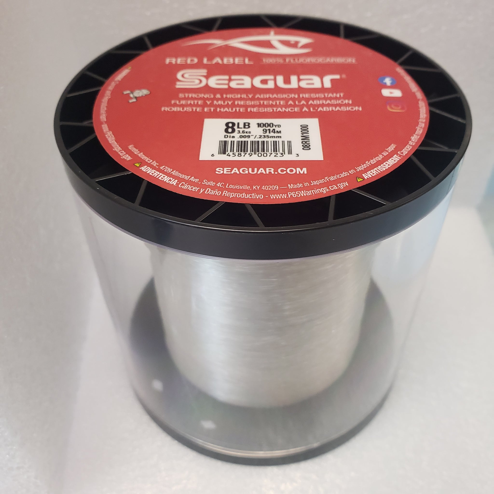 SEAGUAR RED LABEL FLUOROCARBON Fishing Line 20LB-1000YD FREE USA SHIP NEW!