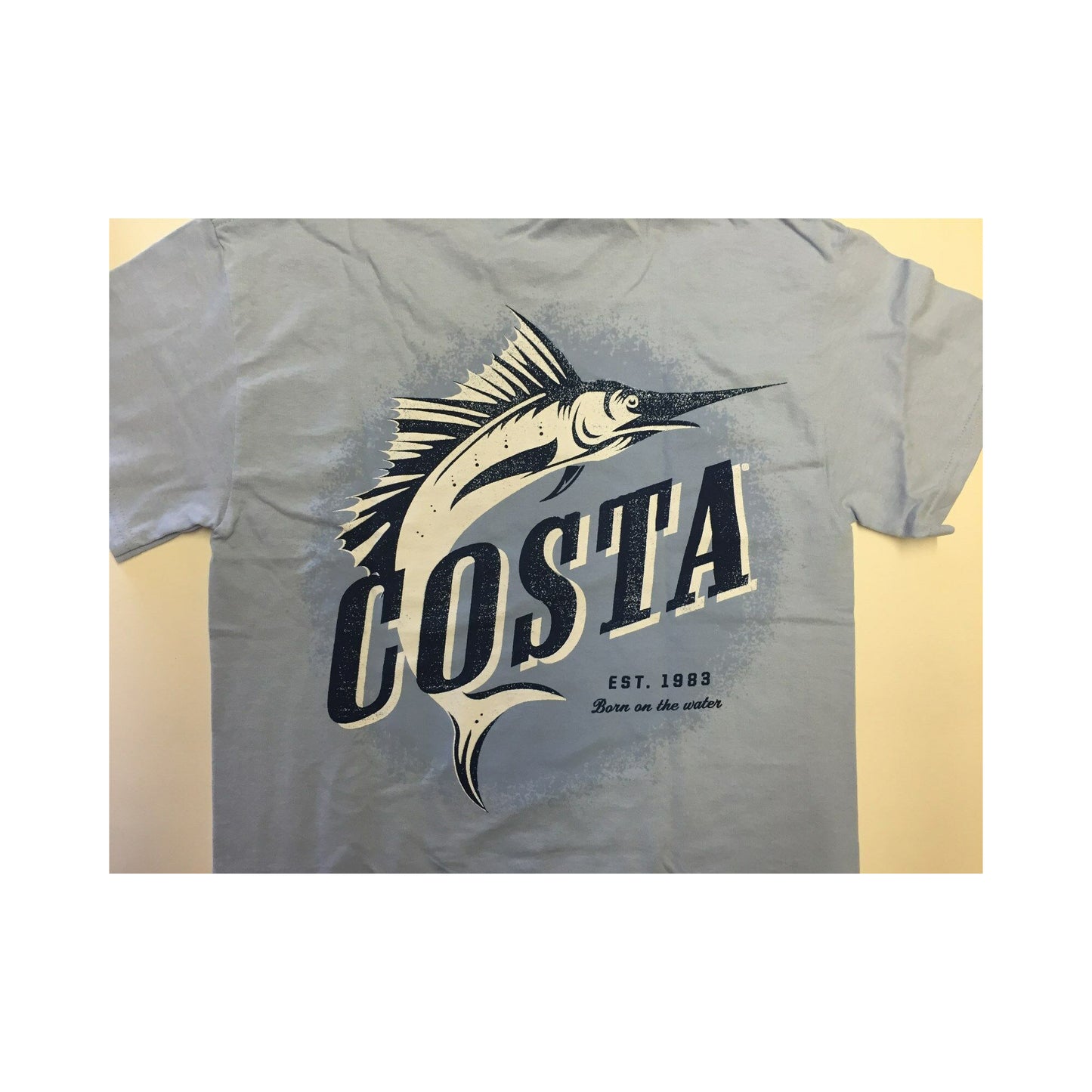 New Authentic Costa Short Sleeve T-Shirt Oasis Blue Small
