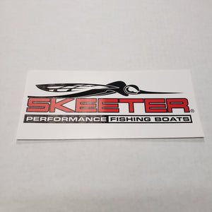New Authentic Skeeter Decal Red/ Black/ White 9"