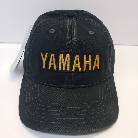New Authentic Yamaha Hat-Heritage Curved Bill-Black Cloth