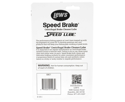 Lew's Speed Brake Centrifugal Brake Clean/Lube