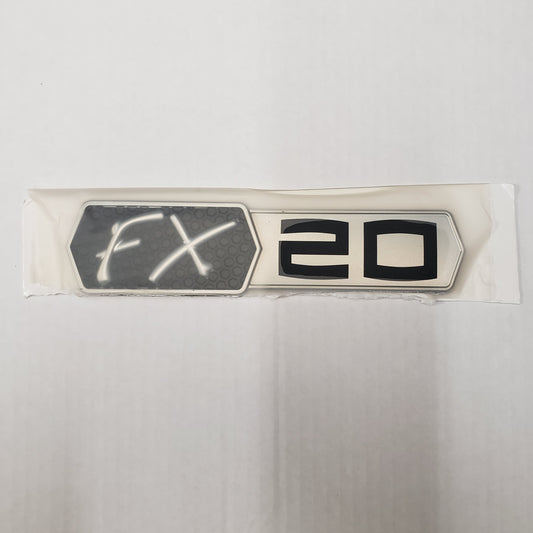 New Authentic Skeeter Emblem FX20 Black/Silver Black/ Silver 7.84" X 1.82"