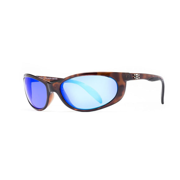 New Authentic Calcutta Smoker Sunglasses Tortoise Frame/ Polorized Blue Mirror Lens