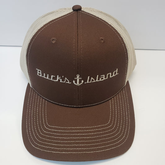 Buck's Island OC771Hat-Brown/Khaki-Khaki Mesh