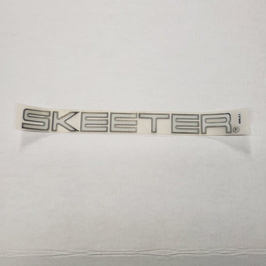 New Authentic White Skeeter Emblem 14" X 1.25"