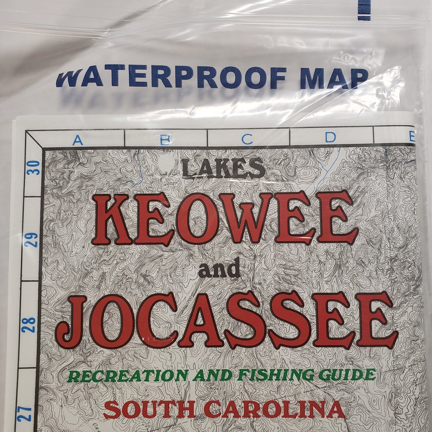 Atlantic Mapping GPS Waterproof Map Keowee/Jocassee