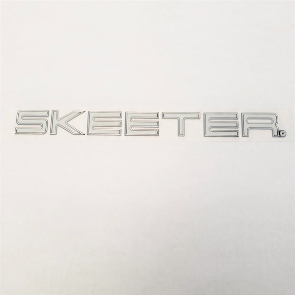 New Authentic Skeeter Emblem White/ Silver 11