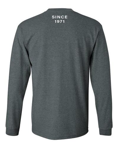 Bass Cat Long Sleeve T-Shirt-Dark Gray-Medium