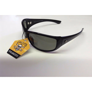 New Authentic Calcutta Venice Sunglasses Shiny Black Frame/ Polarized Gray Lens