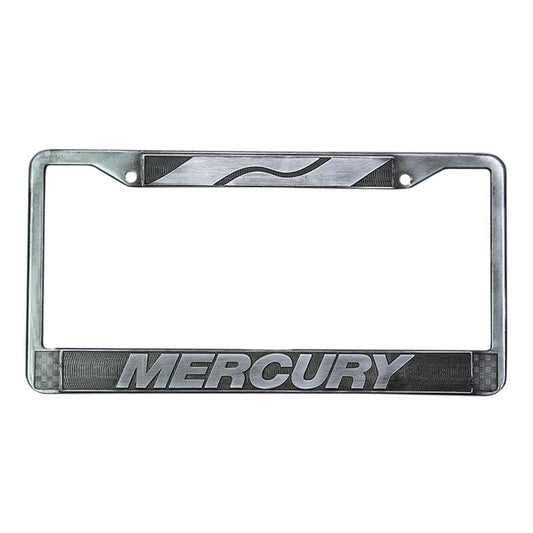 New Authentic Mercury License Plate Frame-Pewter