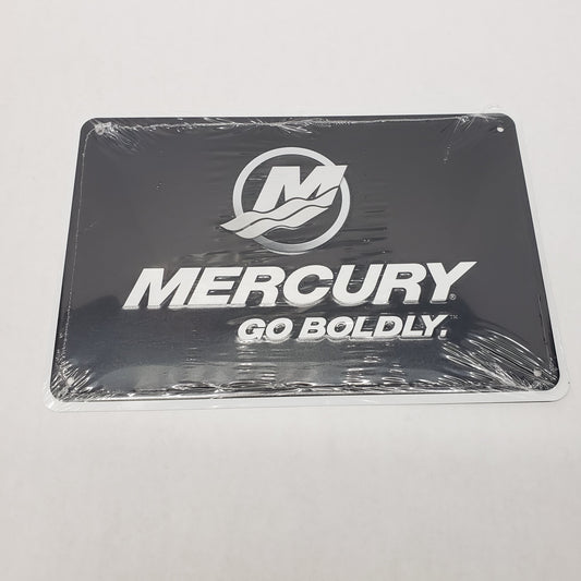 New Authentic Mercury Go Boldy 8X12" Tin Sign