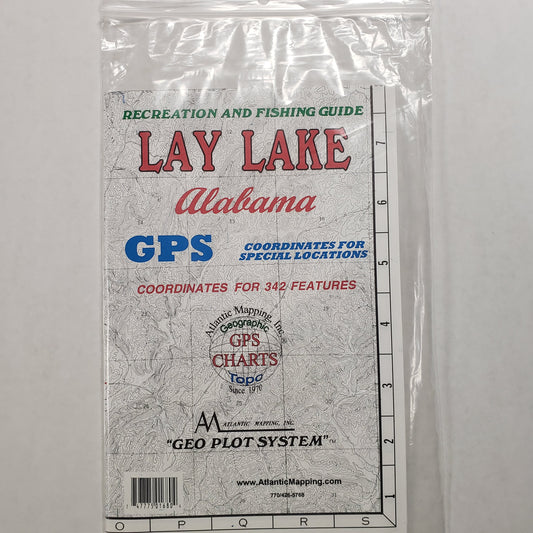 Atlantic Mapping GPS Paper Map Lay Lake